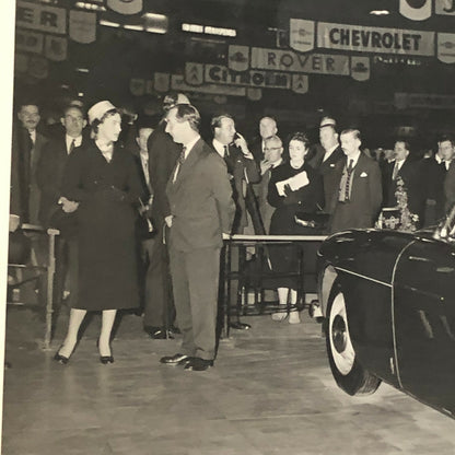 Vintage Bristol Car Earls Court Motor Show Photo Photograph Princesss Margaret