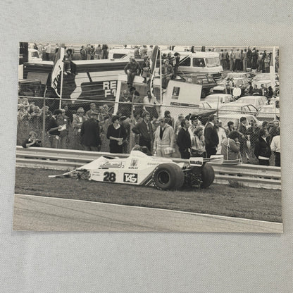 Clay Regazzoni Williams Grand Prix Car Crash Wreck Photo Photograph Vintage F1