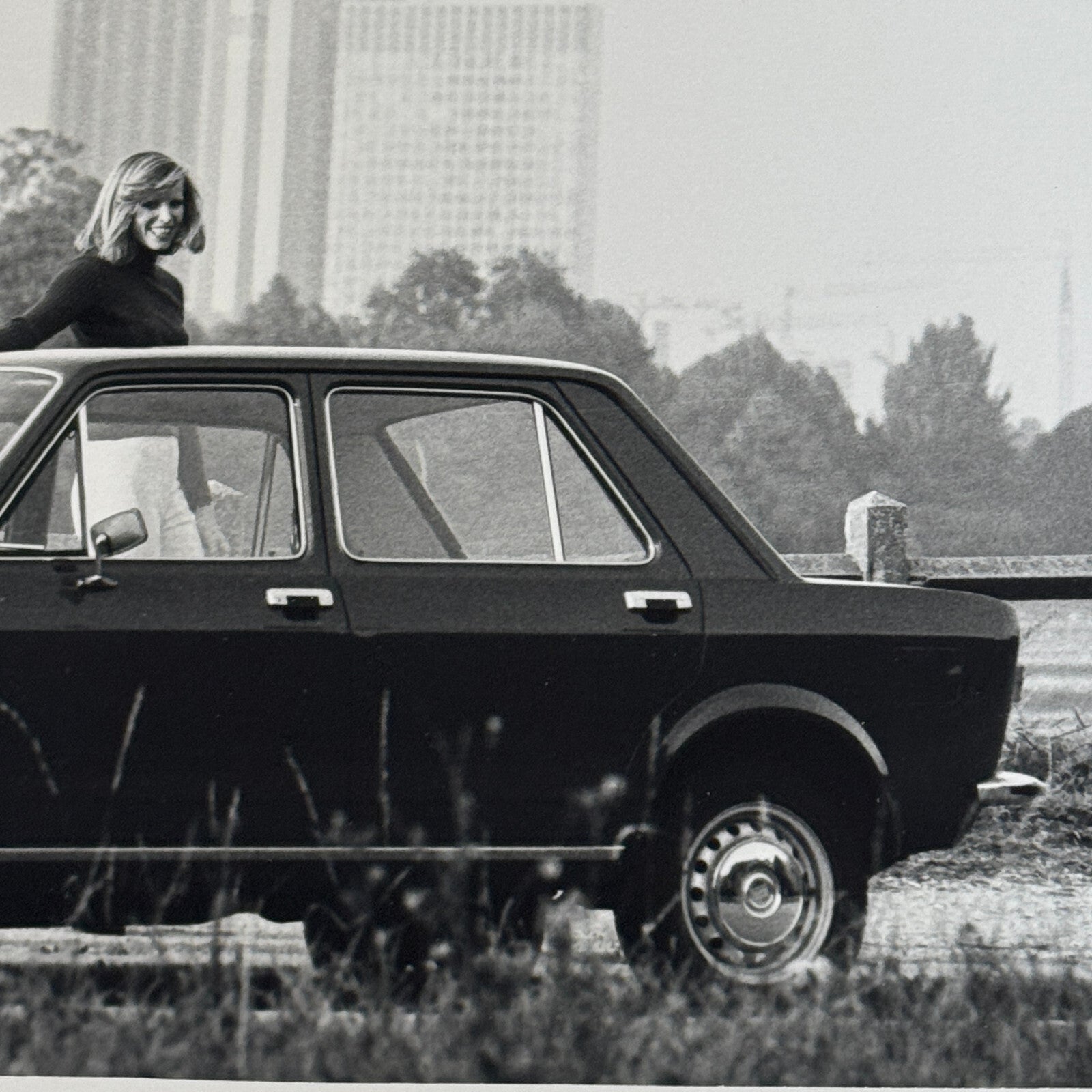 Fiat 128 Car Factory Press Photo Photograph Print Vintage