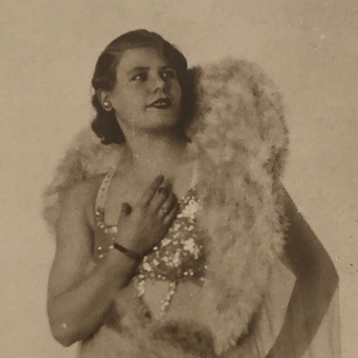 Circus Performer Acrobats Trapeze RPPC Real Photo Postcard Mercedes Godart