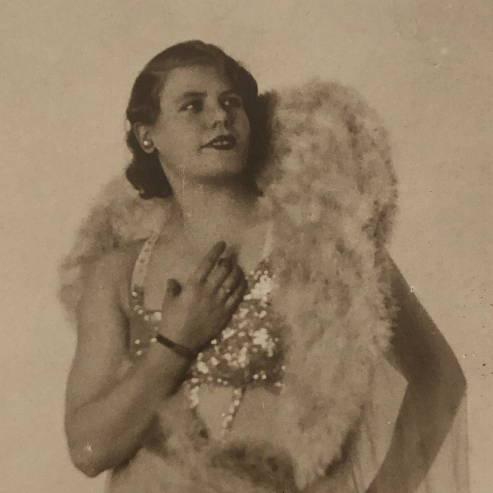 Circus Performer Acrobats Trapeze RPPC Real Photo Postcard Mercedes Godart