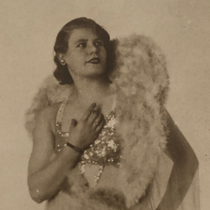 Circus Performer Acrobats Trapeze RPPC Real Photo Postcard Mercedes Godart