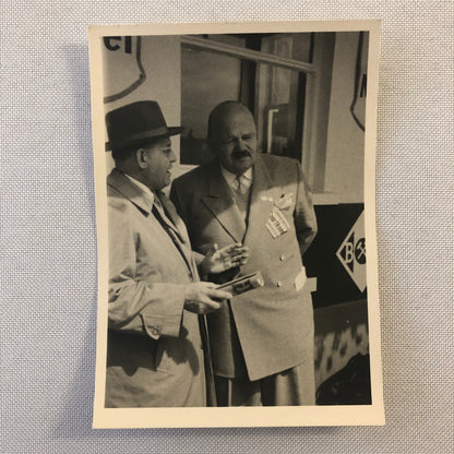 Vintage Racing Photo Photograph Unknown Officials - Tag AL18859