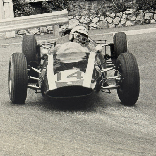 Vintage Racing Photo Photograph Bruce McLaren F1 Formula One Car Driver