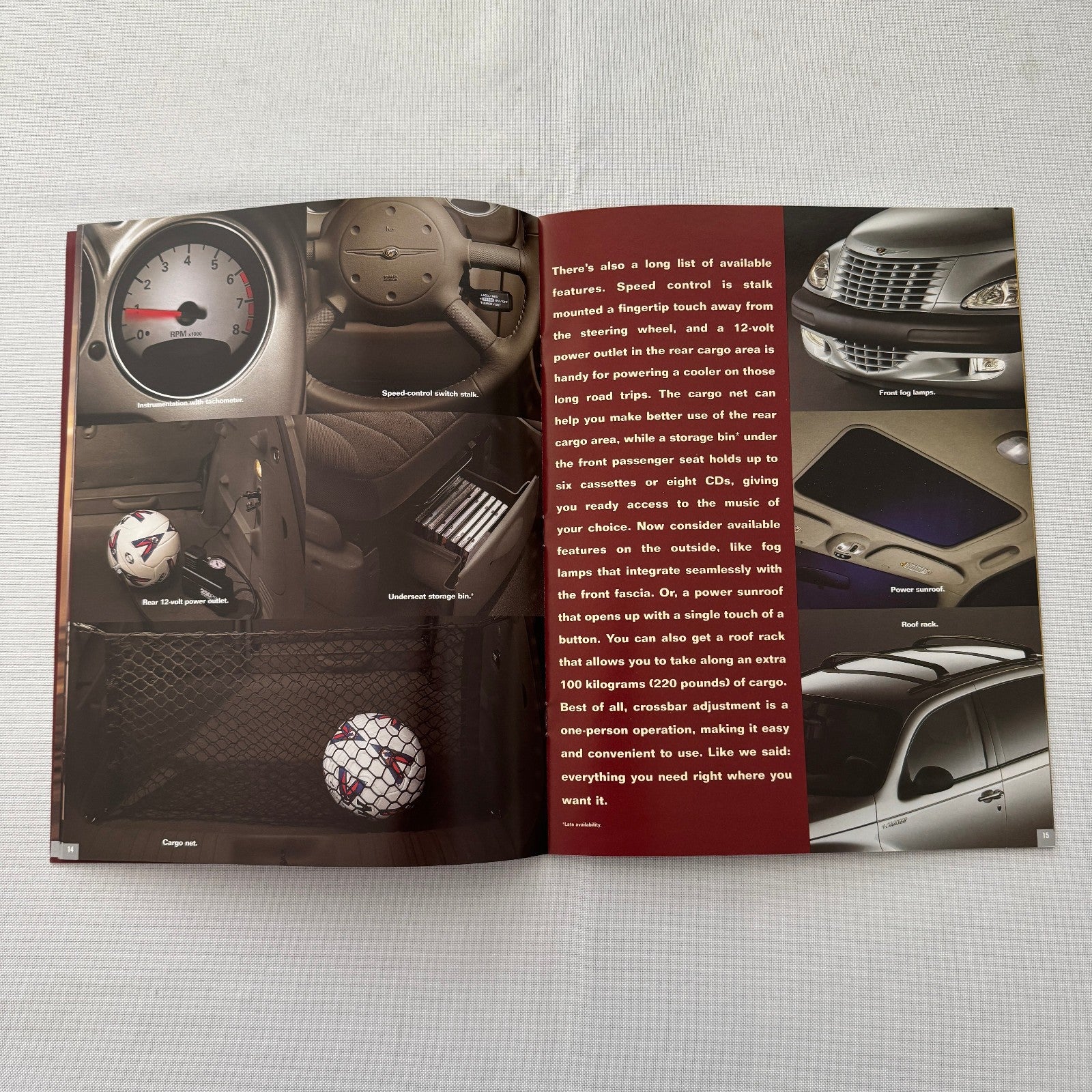 2001 Chrysler PT Cruiser Car Sales Brochure Catalog Advertising Canadian