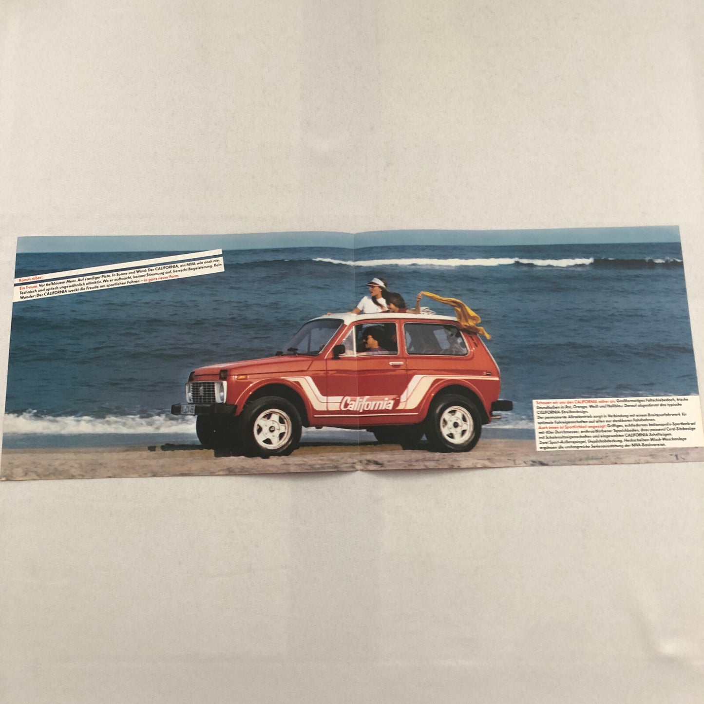 Lada Niva CALIFORNIA Edition Sales Brochure Catalog German Text European Market