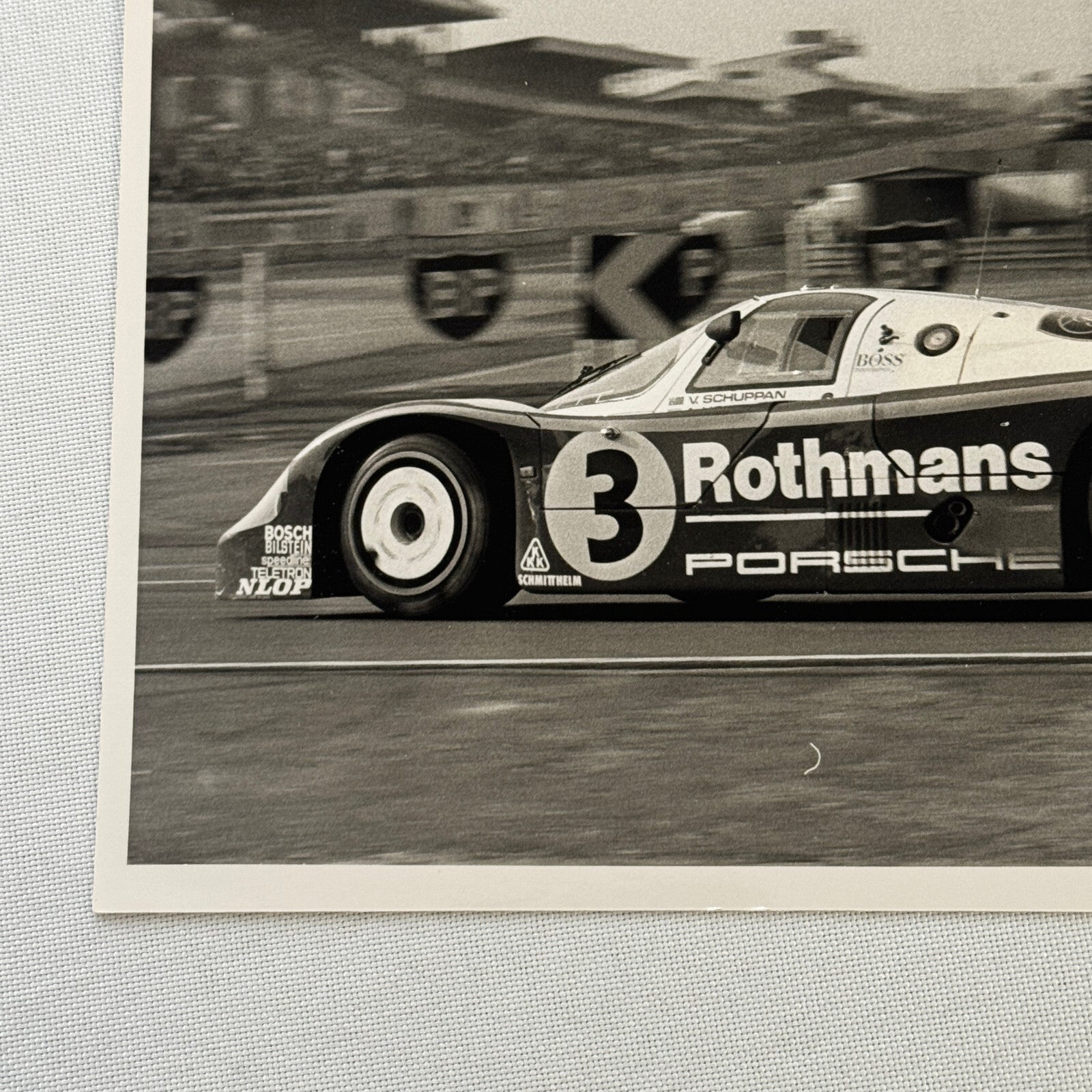 Porsche 956 Rothmans Racing Car Vintage Photo Photograph Print