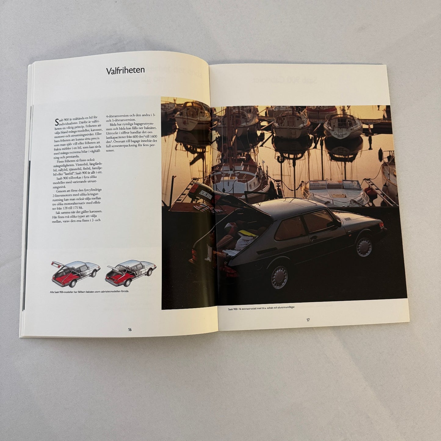 1990 Saab 900 Car Sales Brochure Catalog Saab 900 Cabriolet Turbo Aero SWEDISH