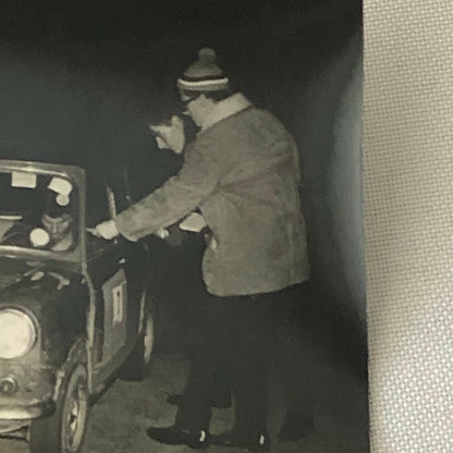 Vintage MINI Racing Car Photo Photograph Print - Rally Rallye Car ? 
