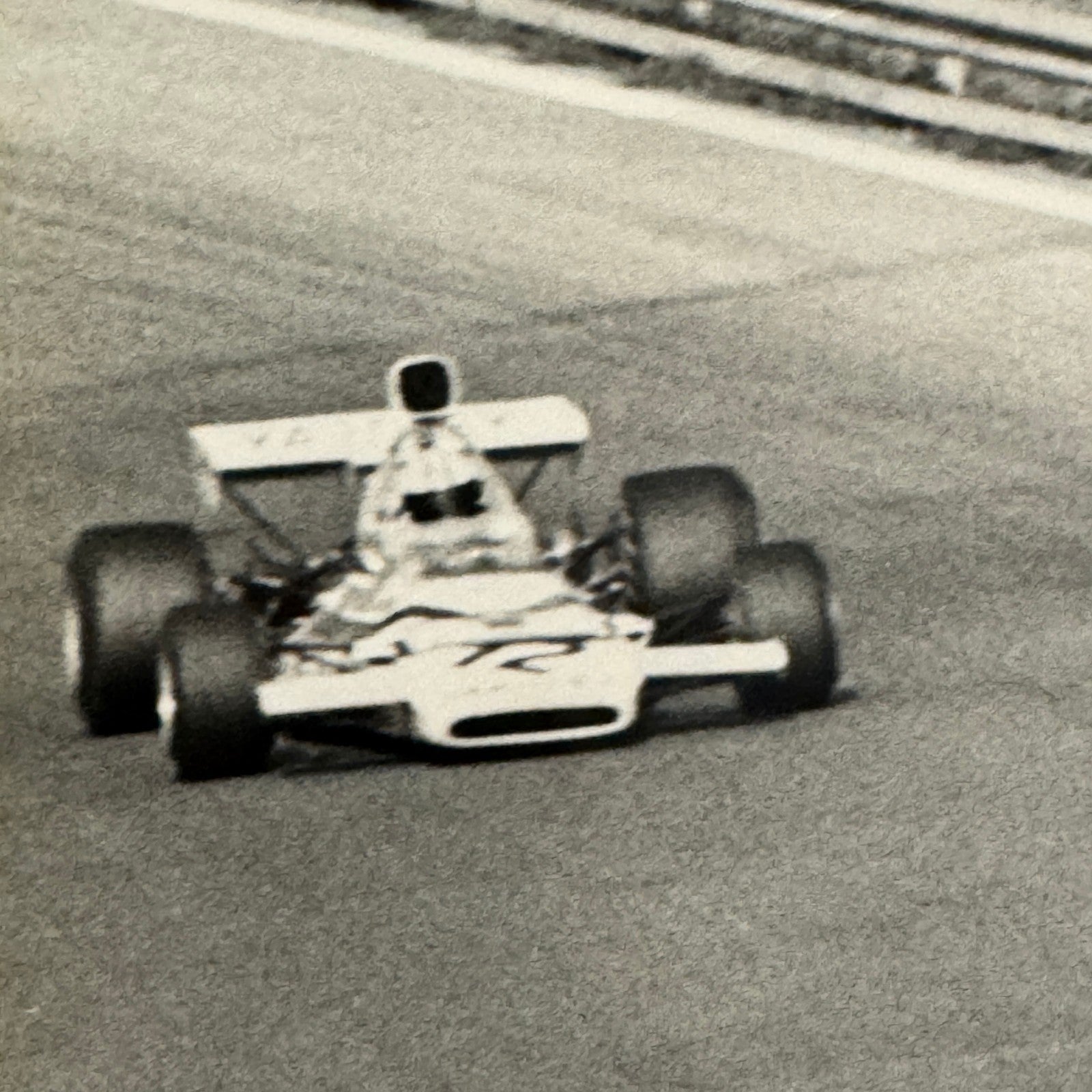 Vintage Car Racing Photo Emerson Fittipaldi Denny Hulme Driver Photograph