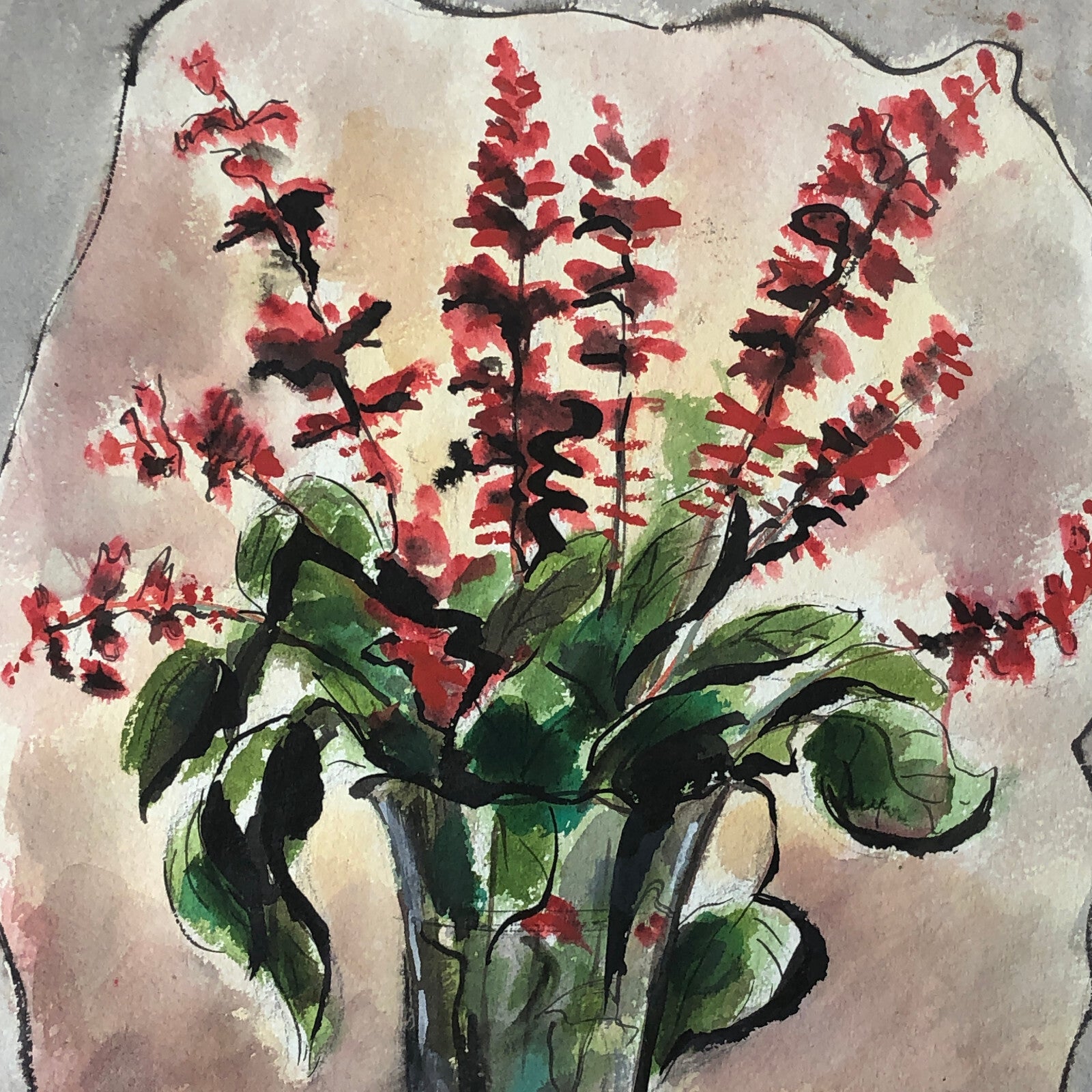 Vintage Painting Flowers Still Life Arthur E. Sudler Original Art Artwork