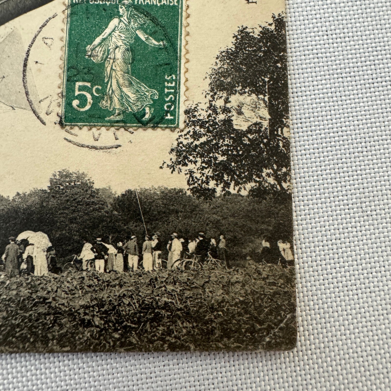 Vintage Zeppelin Airship Dirigible Postcard Post Card French La Republique