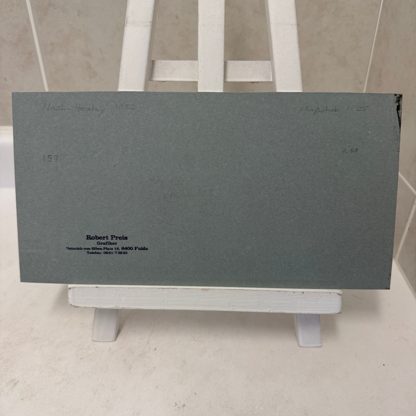 1952 Nash Healey Car Automobile Illustration Art Drawing Hand Drawn Robert Preis