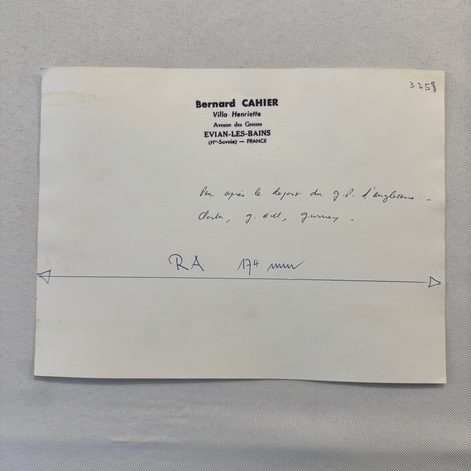 Vintage Grand Prix Car Racing Photo Photograph - Dan Gurney Jim Clark + Cahier 