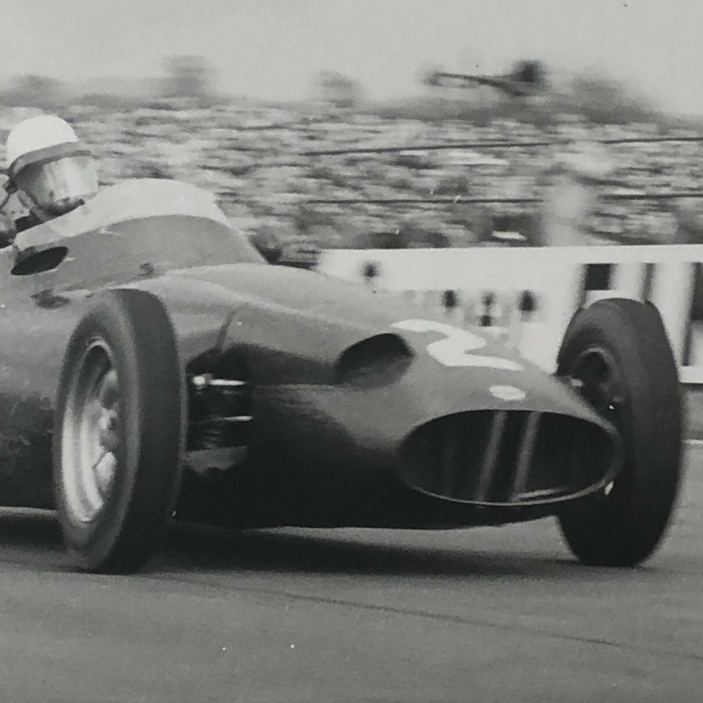 Vintage Racing Car Photograph Photo Print - BRM Car Mike Hawthorne ?