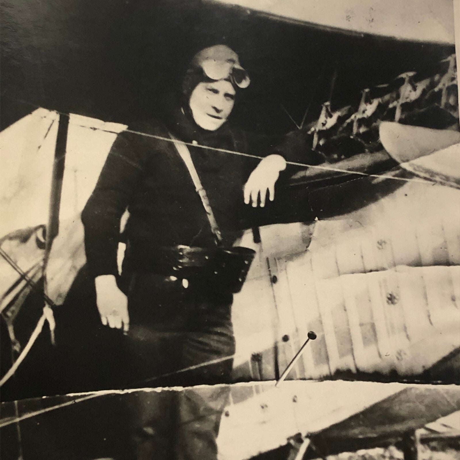 Press Photo Photograph Robber Escapes by Plane Airplane 1924 Chicago