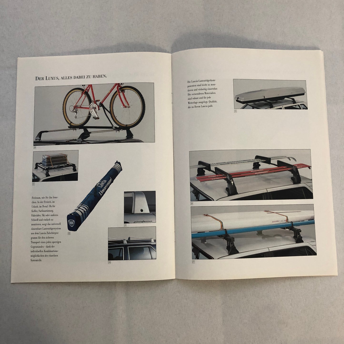 Lancia Thema Factory Accessories Car Sales Brochure Catalog German Text