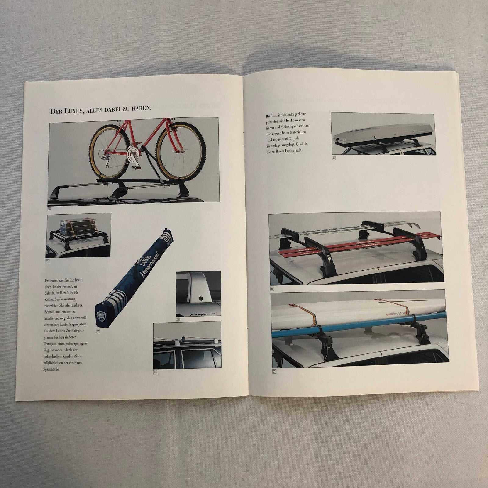 Lancia Thema Factory Accessories Car Sales Brochure Catalog German Text