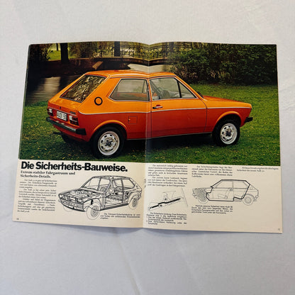 Audi 50 Poster Sales Brochure Catalog Advertising 1974 1975 GERMAN