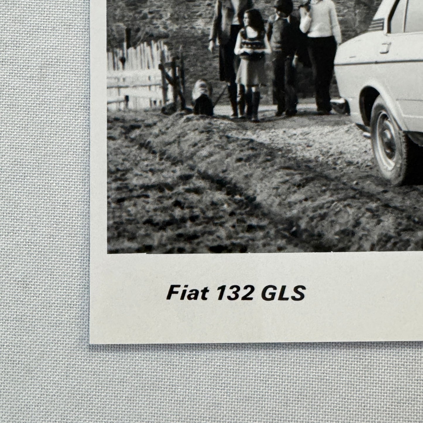 Fiat 132 GLS Car Factory Press Photo Photograph Print Vintage 1976