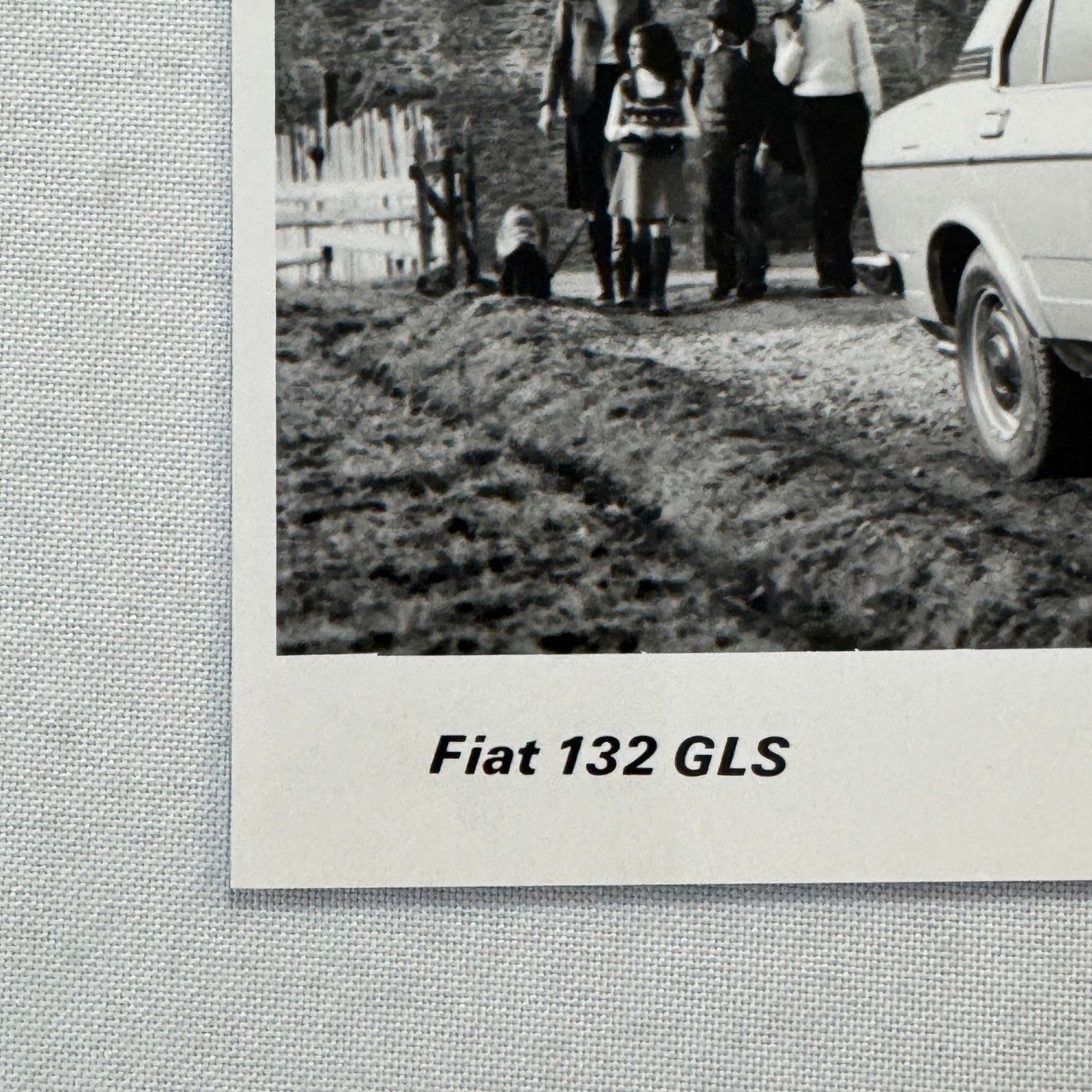 Fiat 132 GLS Car Factory Press Photo Photograph Print Vintage 1976