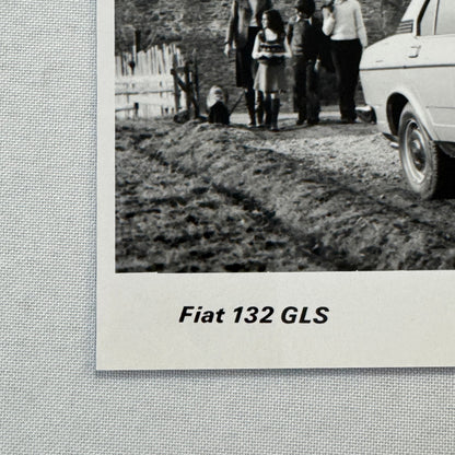 Fiat 132 GLS Car Factory Press Photo Photograph Print Vintage 1976