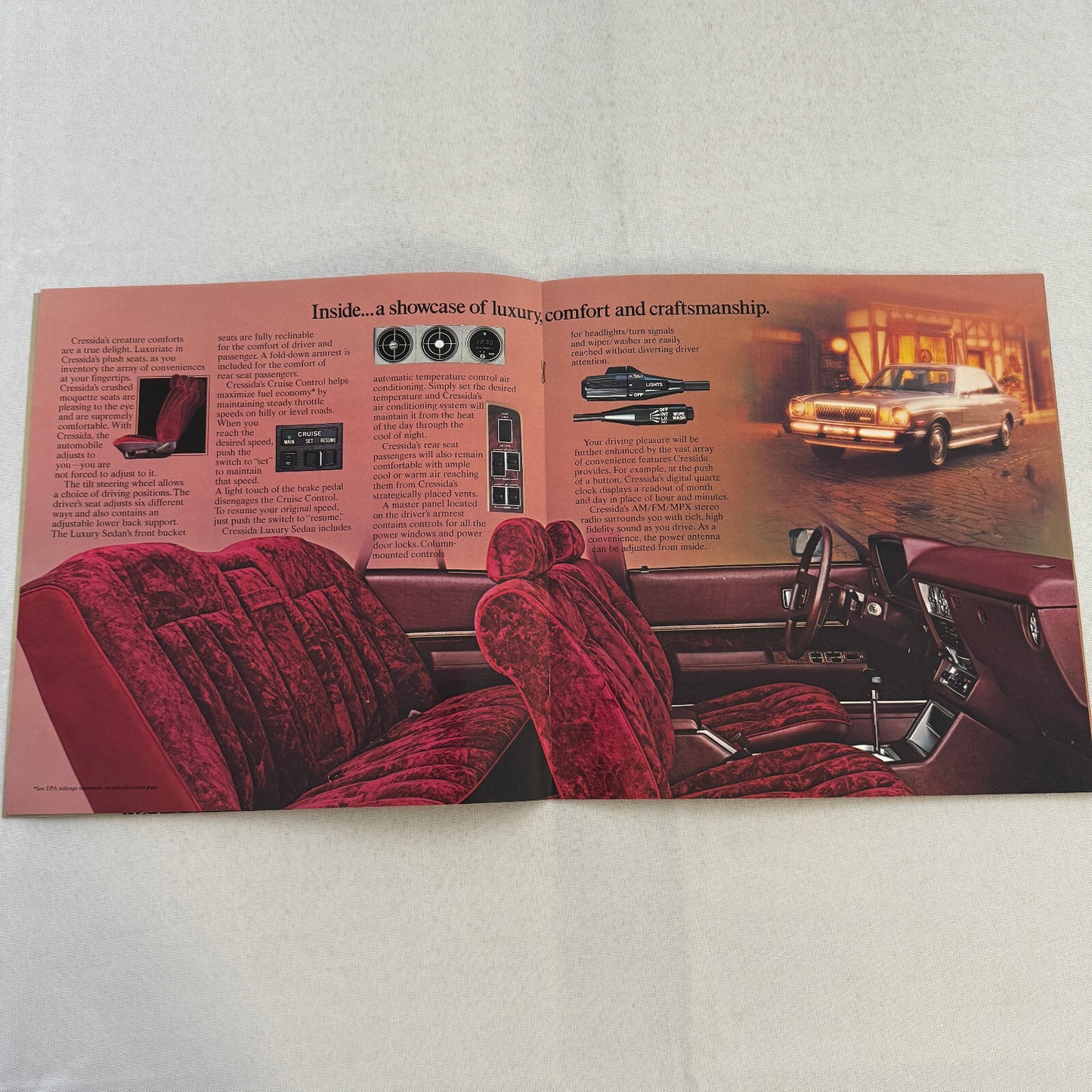 1980 Toyota Cressida Car Sales Brochure Catalog 4 Door Sedan Deluxe Wagon