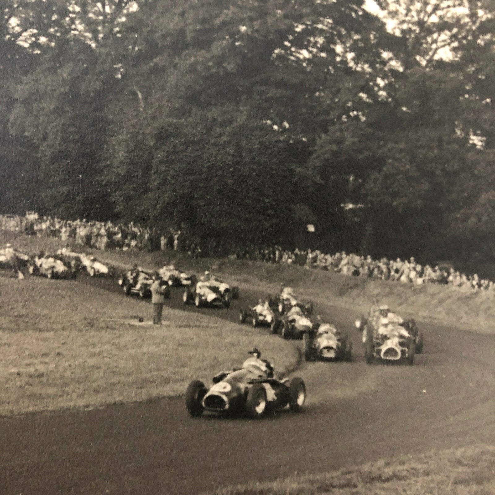 Vintage Car Racing Photo Photograph Image - British Grand Prix Cars ? 