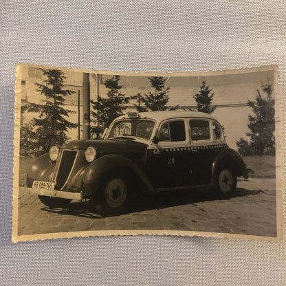 Vintage Photo Photograph Print Taxi Cab Car Automobile Germany - Tag AL22SM1