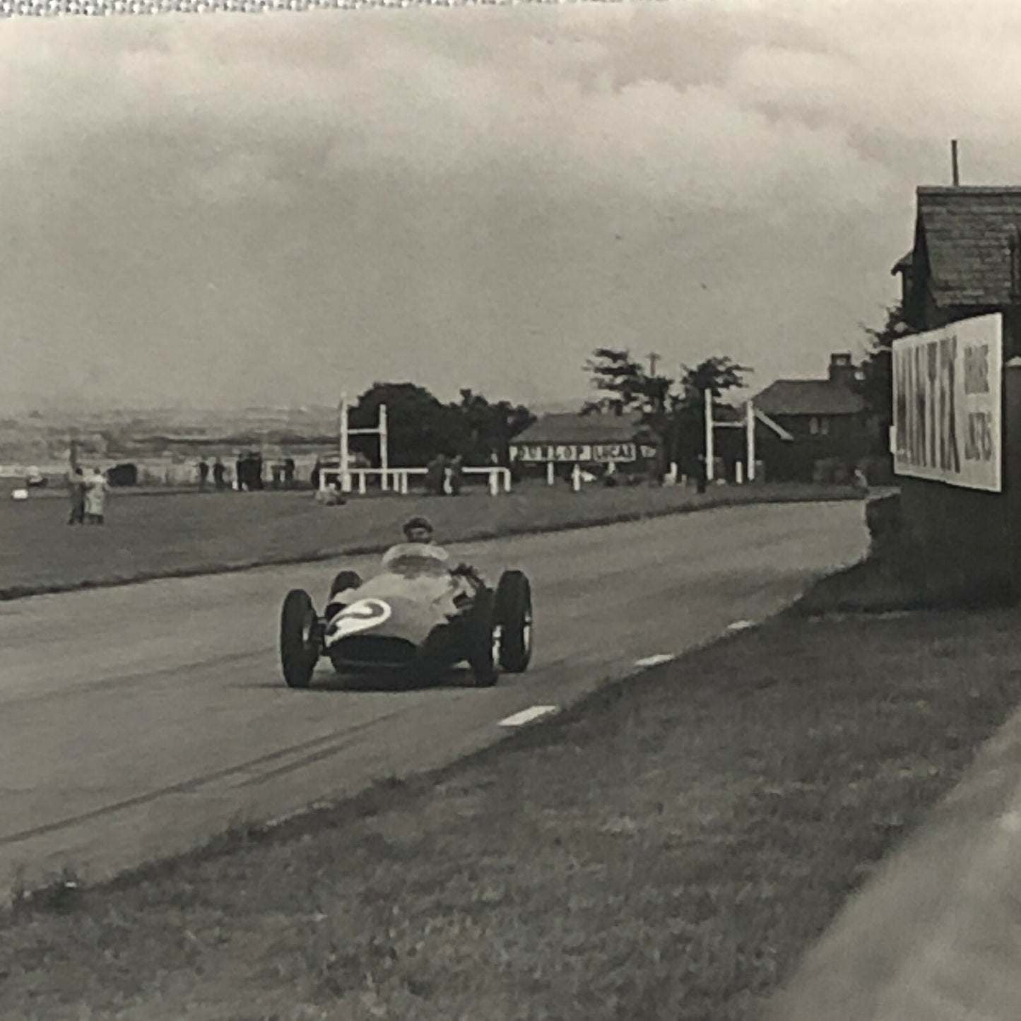 Juan Manuel Fangio Racing Photo Photograph 1957 British Brand Prix Maserati Car