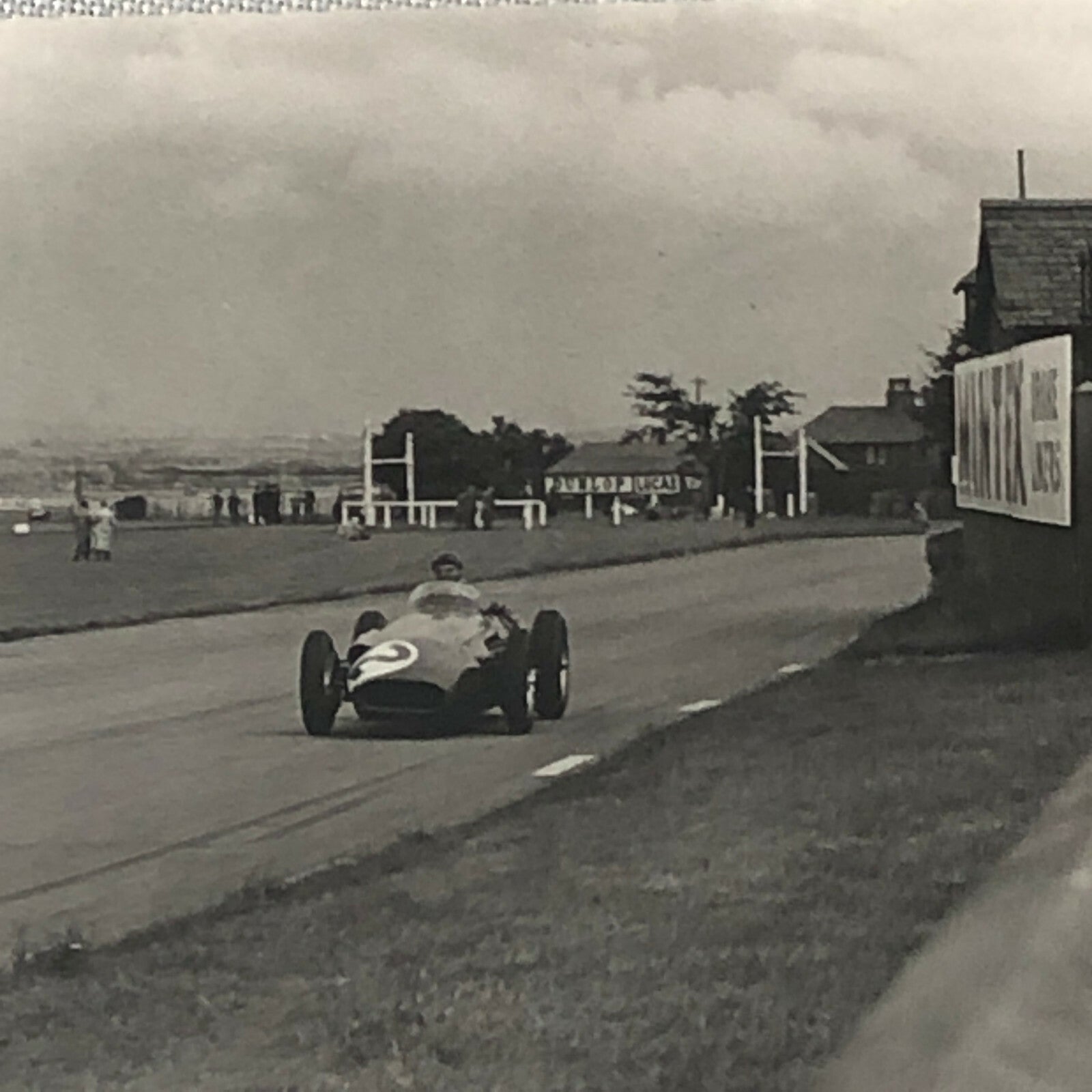 Juan Manuel Fangio Racing Photo Photograph 1957 British Brand Prix Maserati Car
