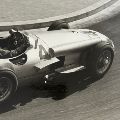 Mercedes W196 Racing Car 1955 Monaco Grand Prix Race Photo Photograph Modern