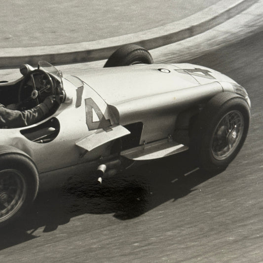 Mercedes W196 Racing Car 1955 Monaco Grand Prix Race Photo Photograph Modern