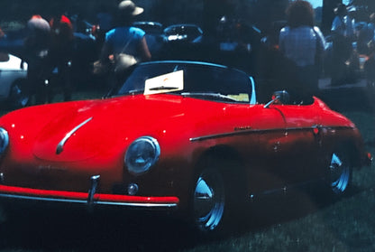 Porsche 356 Cabriolet Convertible Car Show 35mm Photo Slide Vintage 1981