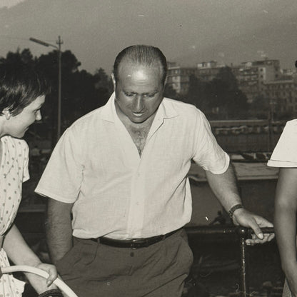 Juan Manuel Fangio Retirement Vacation Holiday Italian Press Photo F1 Racing