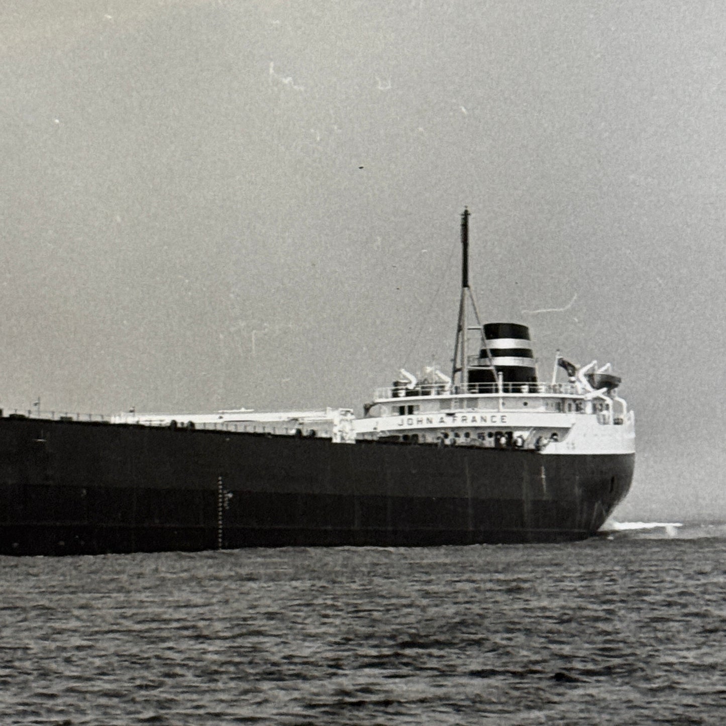 Vintage Ship Boat Press Photo Photograph Print John A France Montreal Star