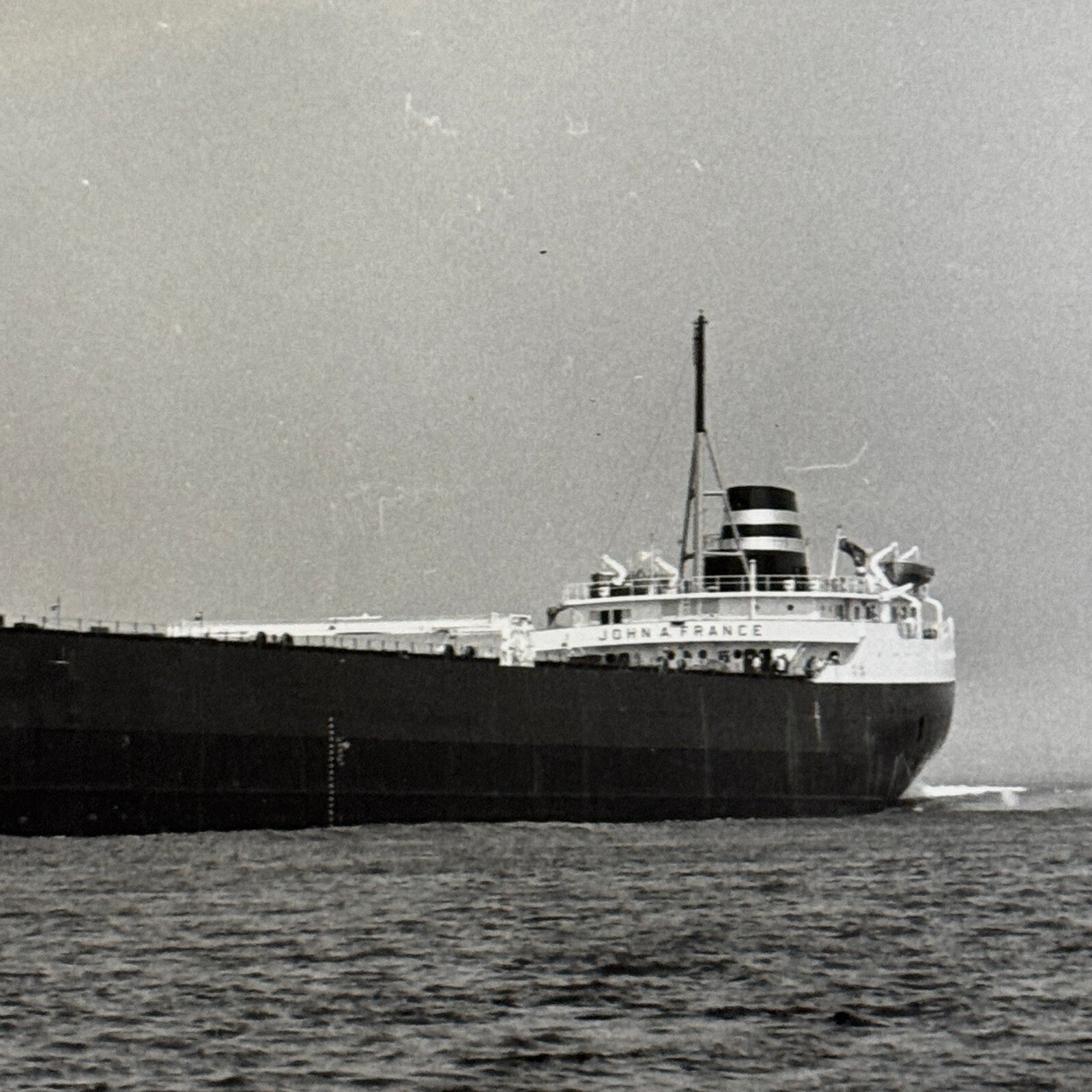 Vintage Ship Boat Press Photo Photograph Print John A France Montreal Star
