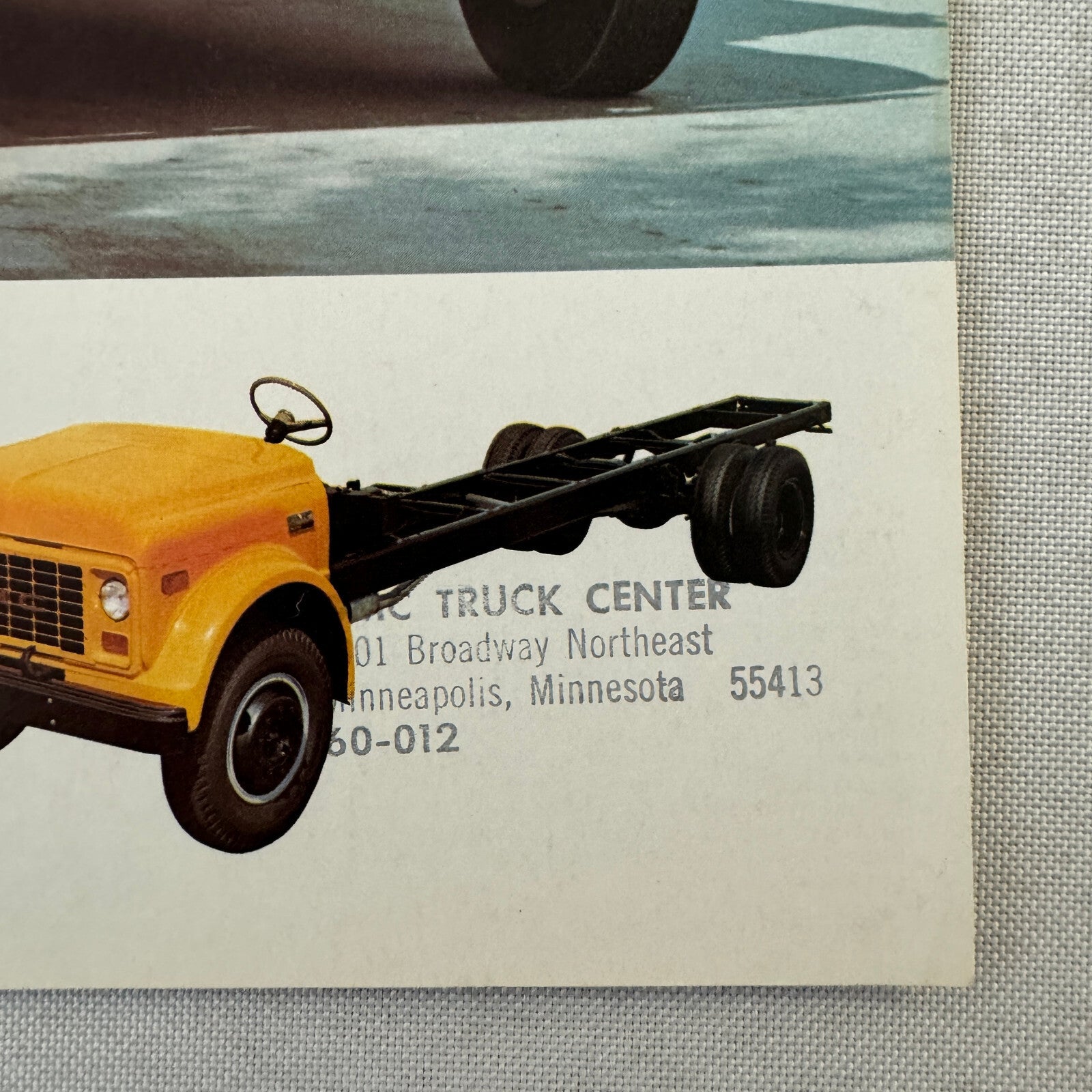 GMC School Bus Chassis Truck Sales Sheet Brochure Advertising Vintage