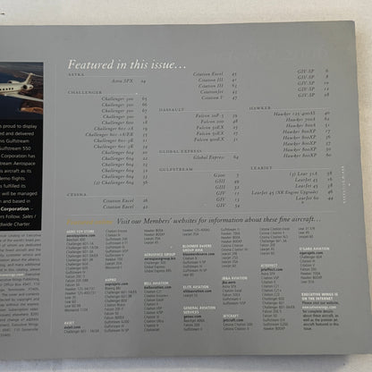 2006 Private Jet Plane Aircraft Airplane Executive Wings Catalog Brochure