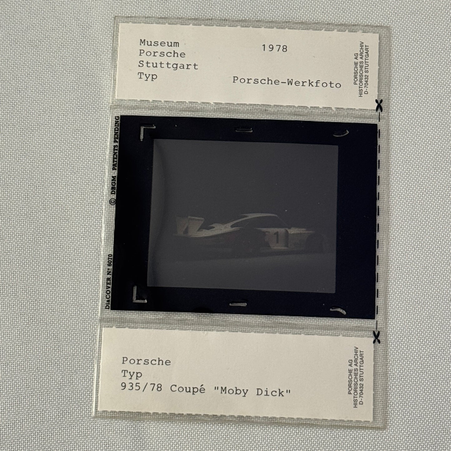 1978 Porsche Type 935/78 Coupe Moby Dick Factory Photo Slide Transparency