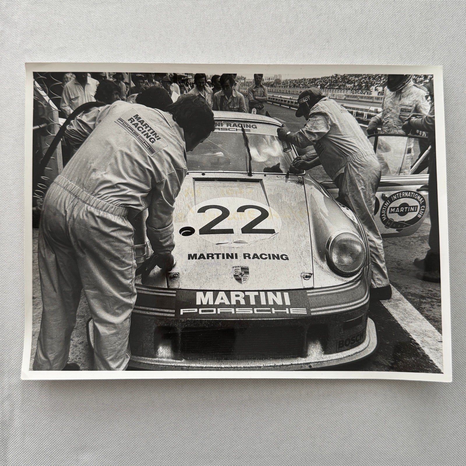 Porsche 935 Martini Racing Car Vintage Factory Press Photo Photograph Print