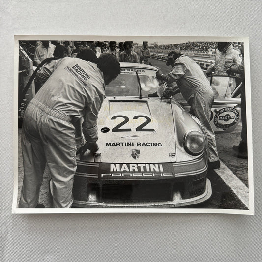 Porsche 935 Martini Racing Car Vintage Factory Press Photo Photograph Print