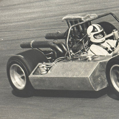 Vintage Racing Photo Photograph Race Car Motorport Testing