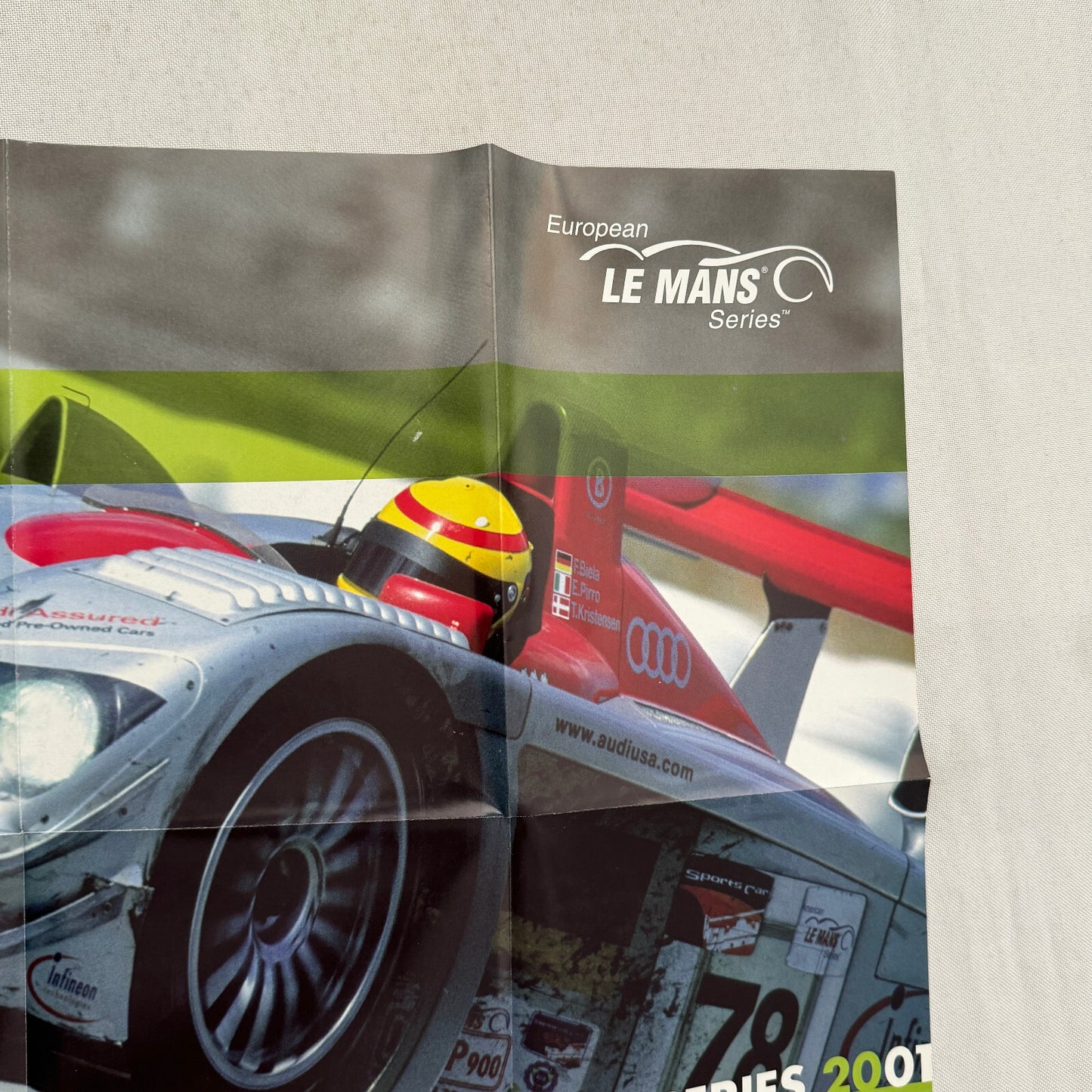 2001 European LeMans Racing Poster Audi Car