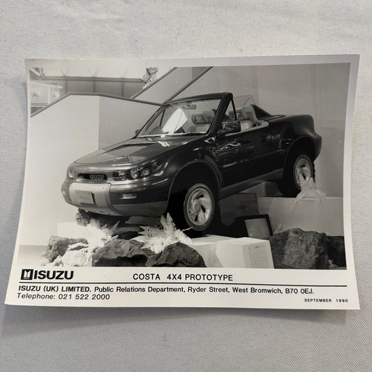 Isuzu Costa 4x4 Prototype Factory Press Photo Photograph Vintage 1990