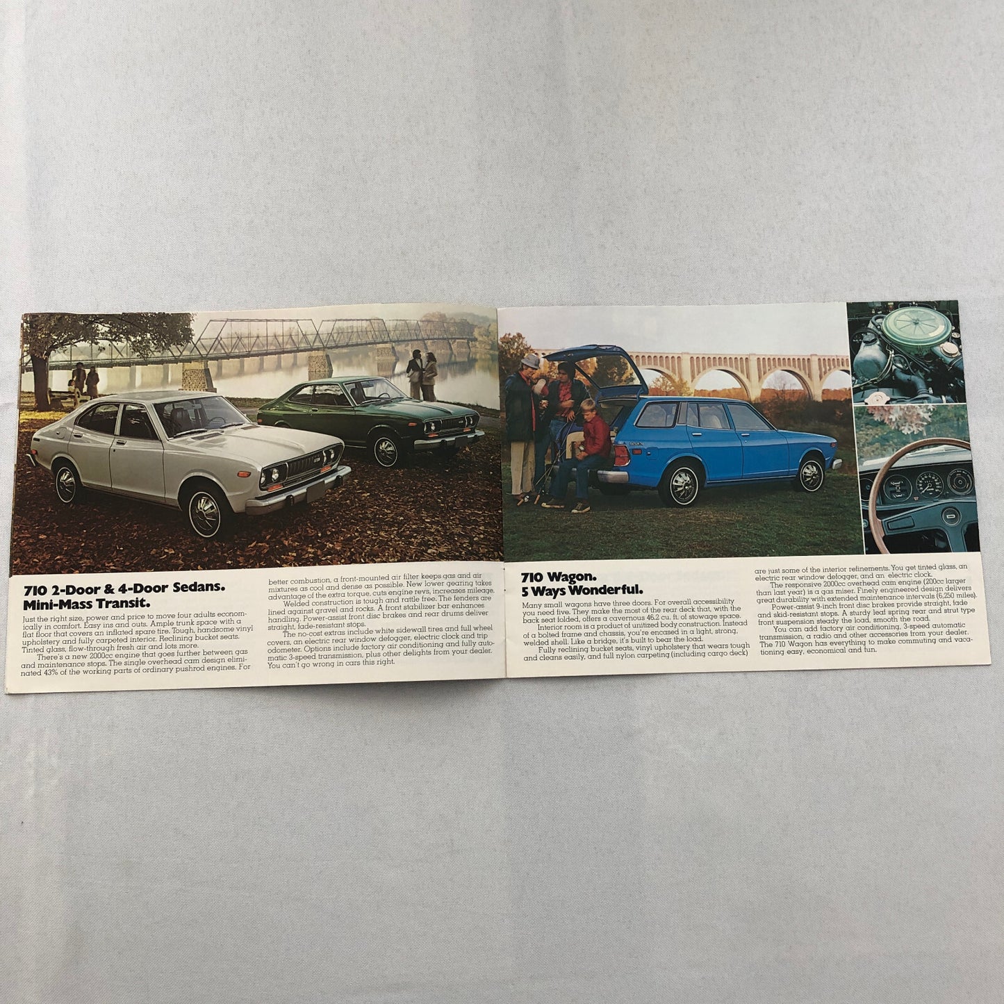 1975 Datsun Car Sales Brochure Catalog 610 710 260-Z 260Z L'il Hustler Pickup