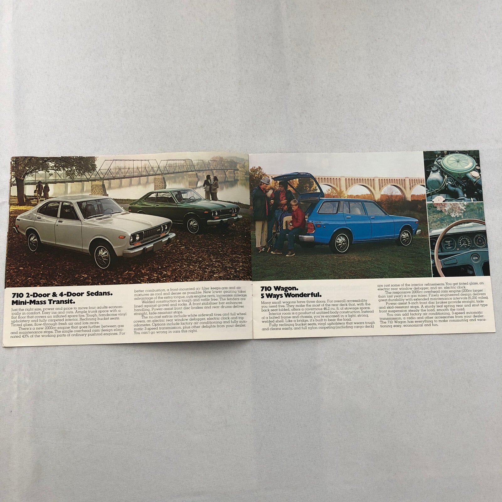 1975 Datsun Car Sales Brochure Catalog 610 710 260-Z 260Z L'il Hustler Pickup