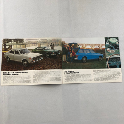 1975 Datsun Car Sales Brochure Catalog 610 710 260-Z 260Z L'il Hustler Pickup
