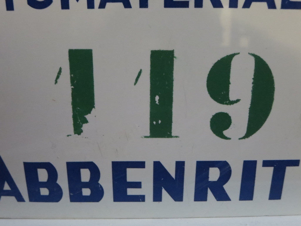 Vintage 1969 Krabbenrit Car Club Rally Plate Plaque Sign Rallye Crab #119