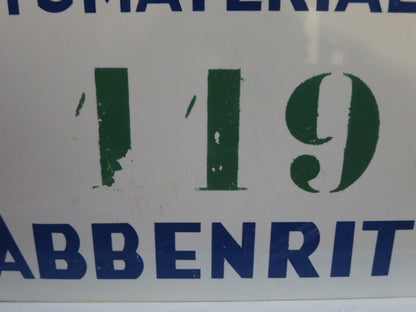 Vintage 1969 Krabbenrit Car Club Rally Plate Plaque Sign Rallye Crab #119